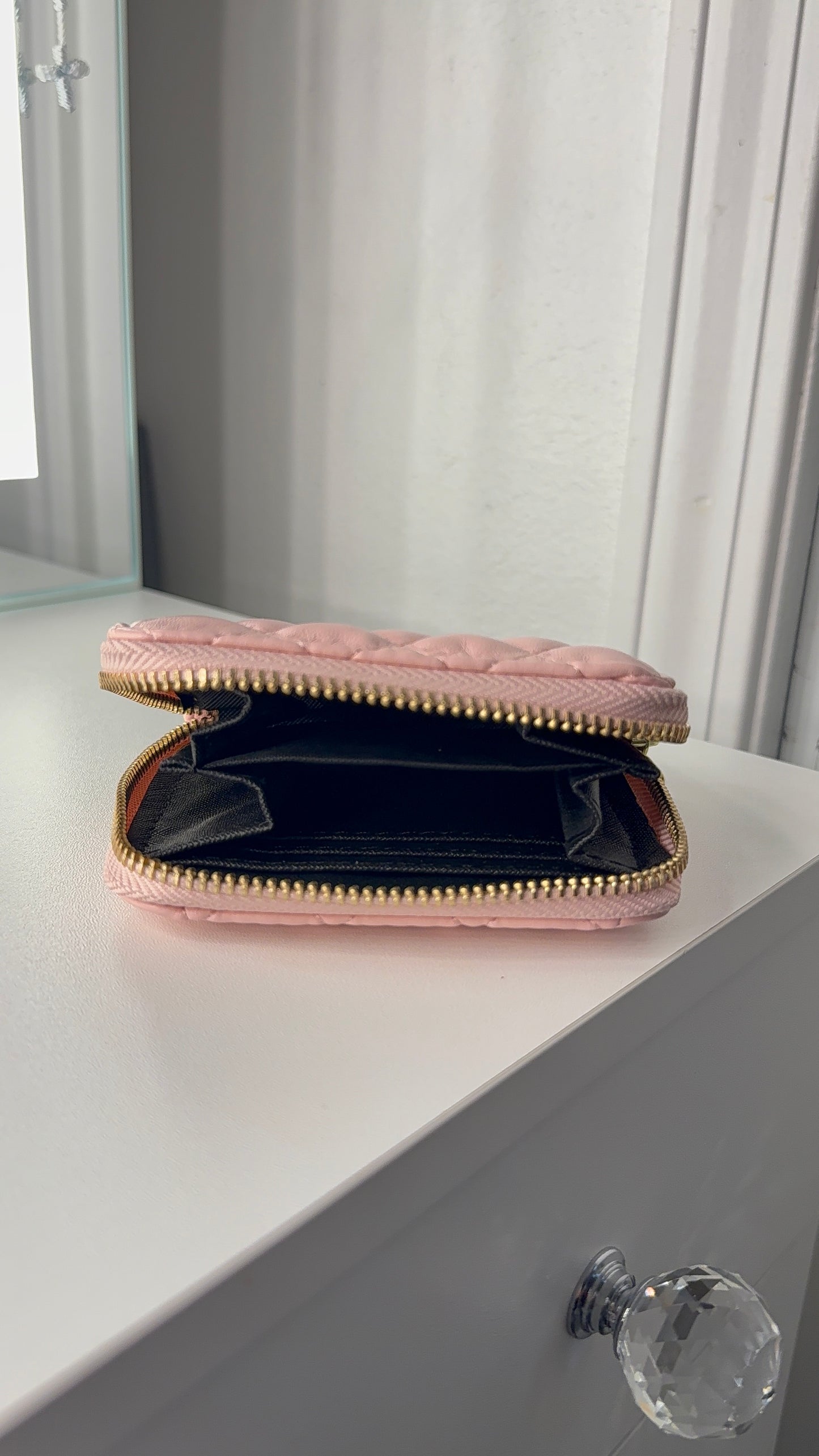 Baby pink wallet
