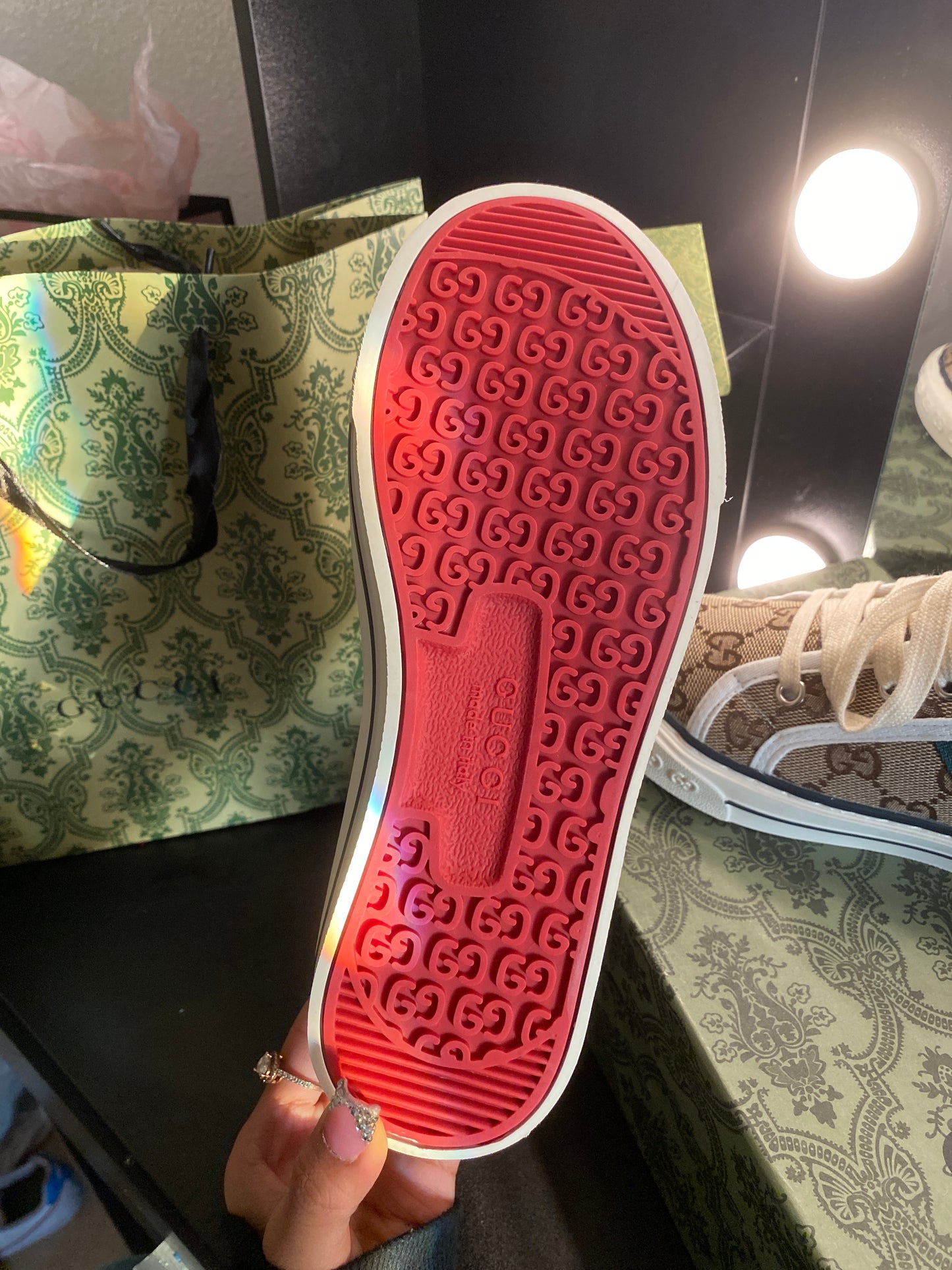Gg red sole shoes for Men & woman