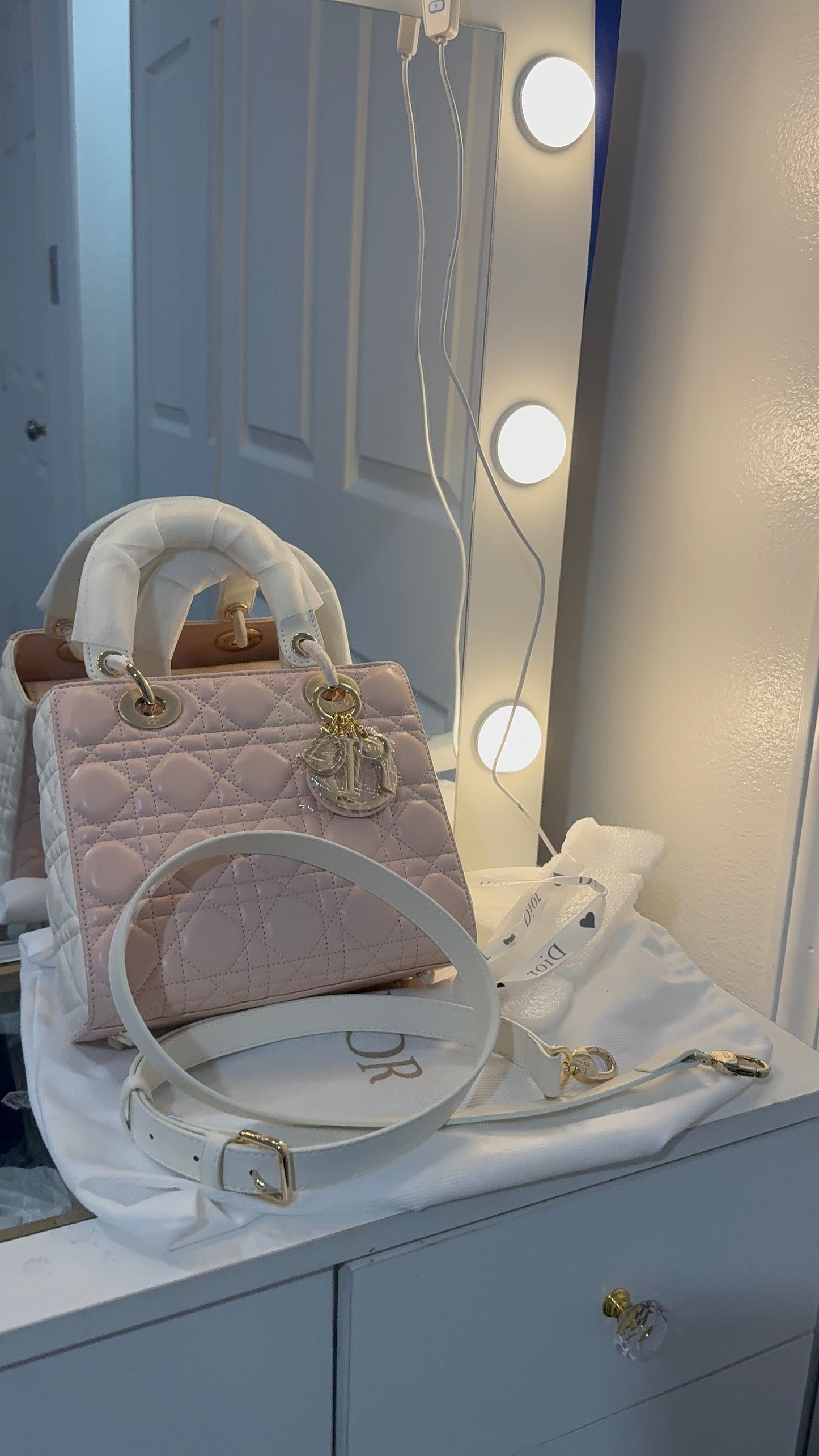Pale pink DR bag