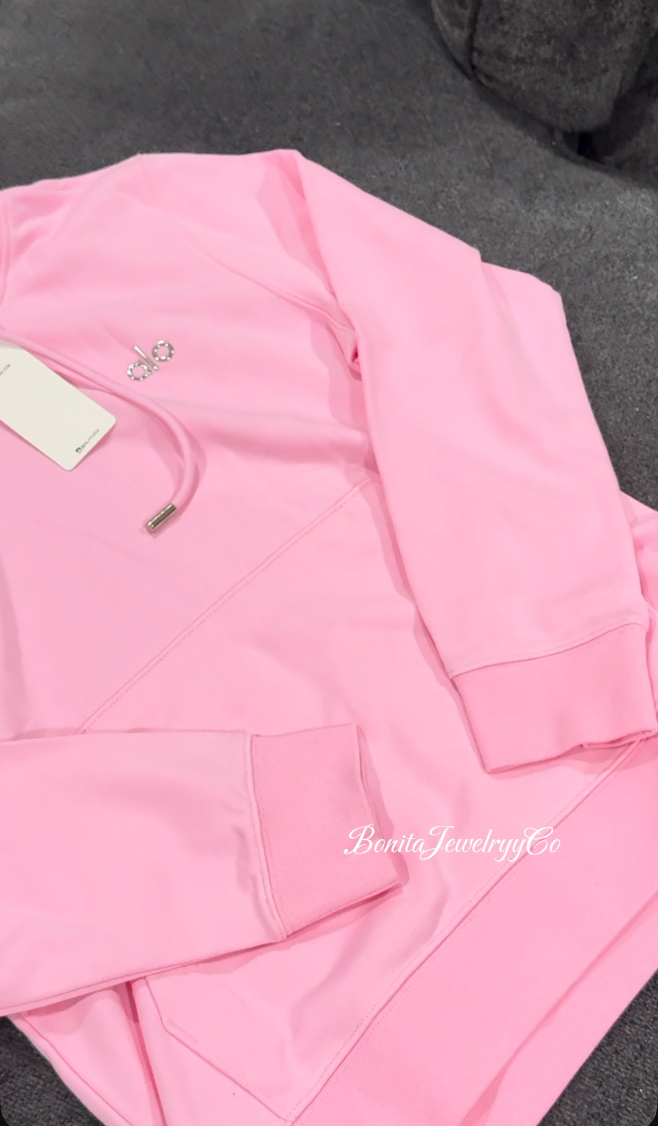 Baby pink yoga hoodie
