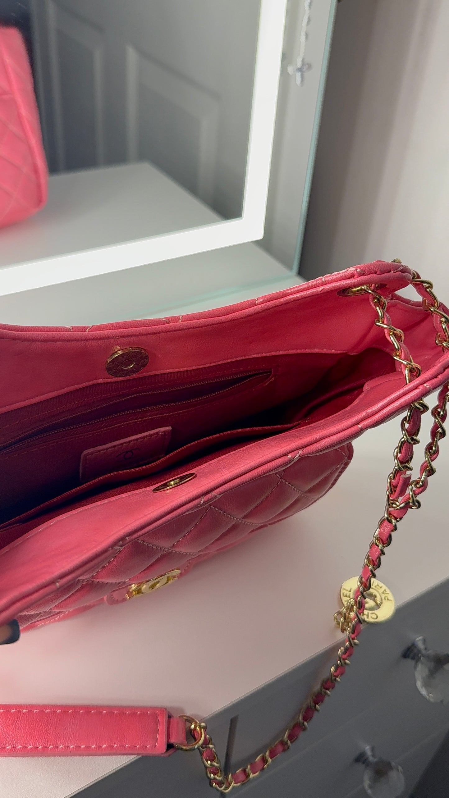 Hot pink purse