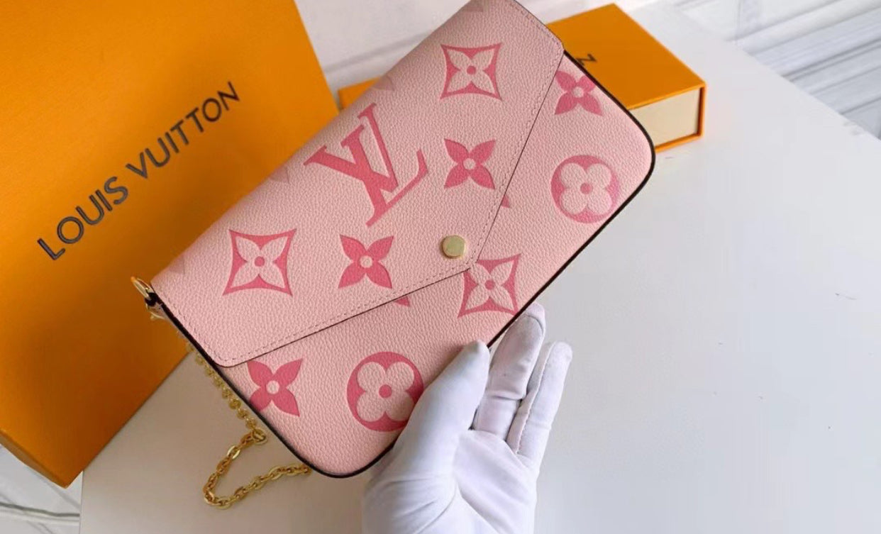 3pc cross body bag - pink color