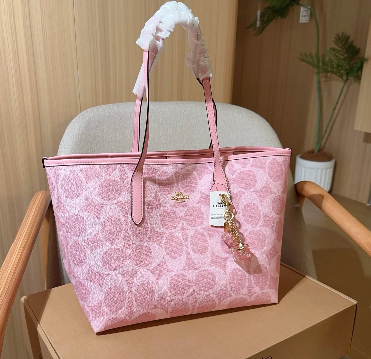 🎀Pink tote purse
