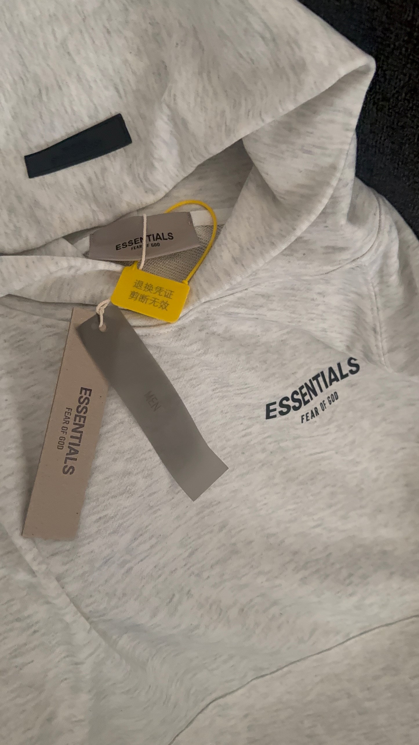 Grey Men hoodie - Essential