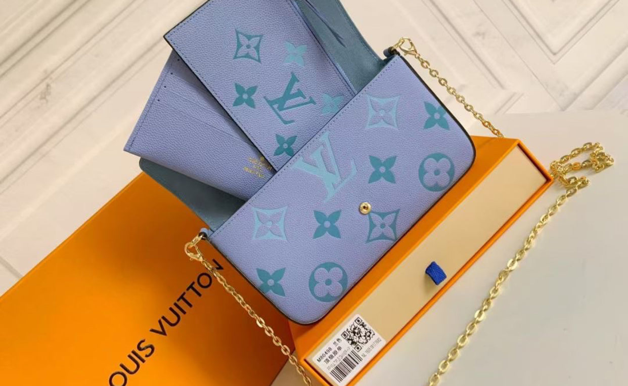 3pc cross body bag - blue color