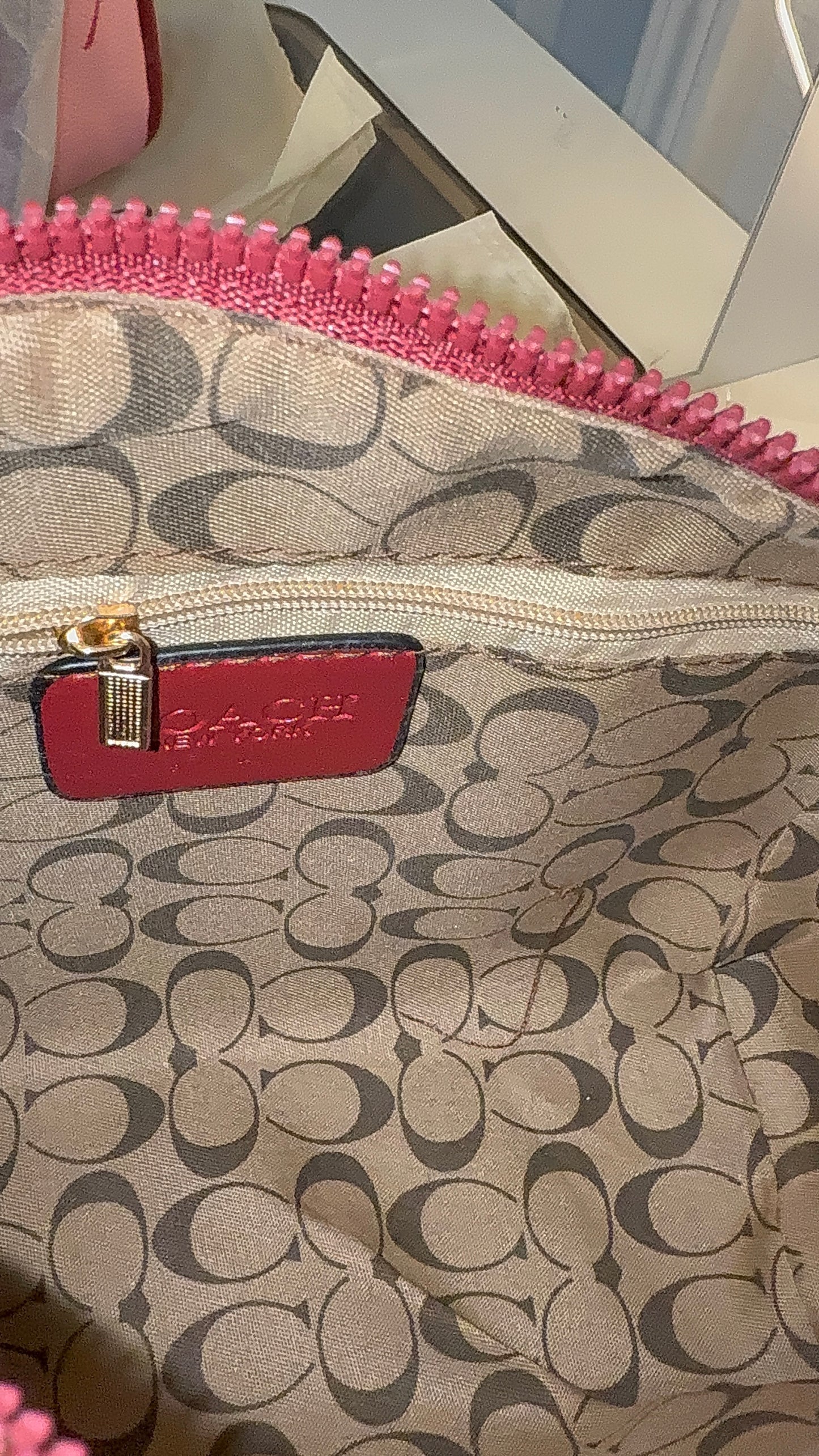 Pink cherry bag ( no box )