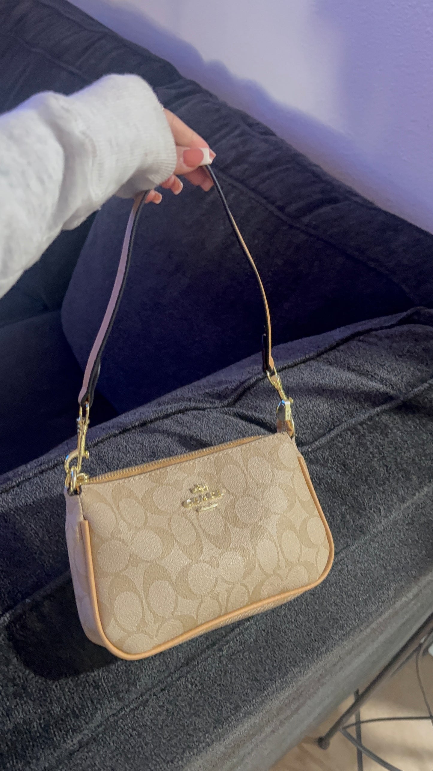 Small brown purse