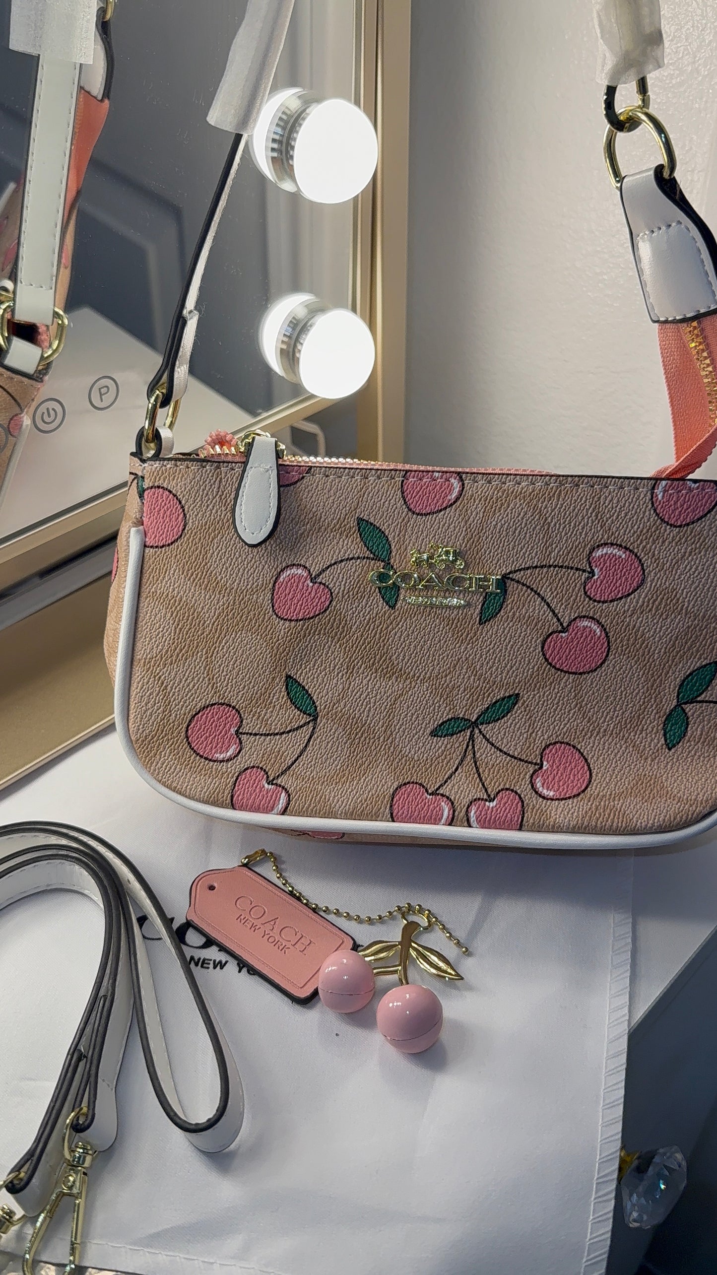 Mini Brown cherry 🍒purse
