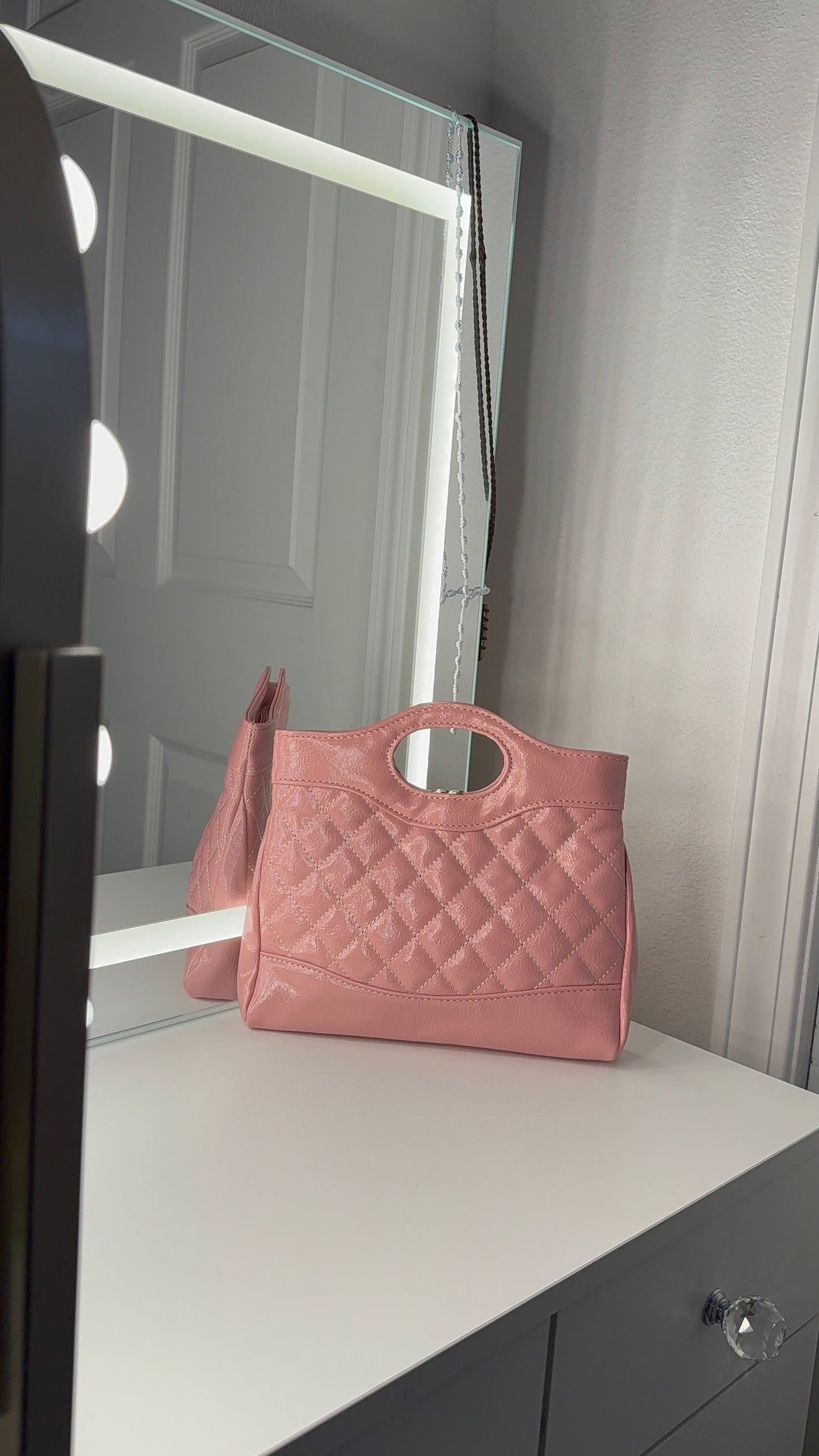 Baby pink purse