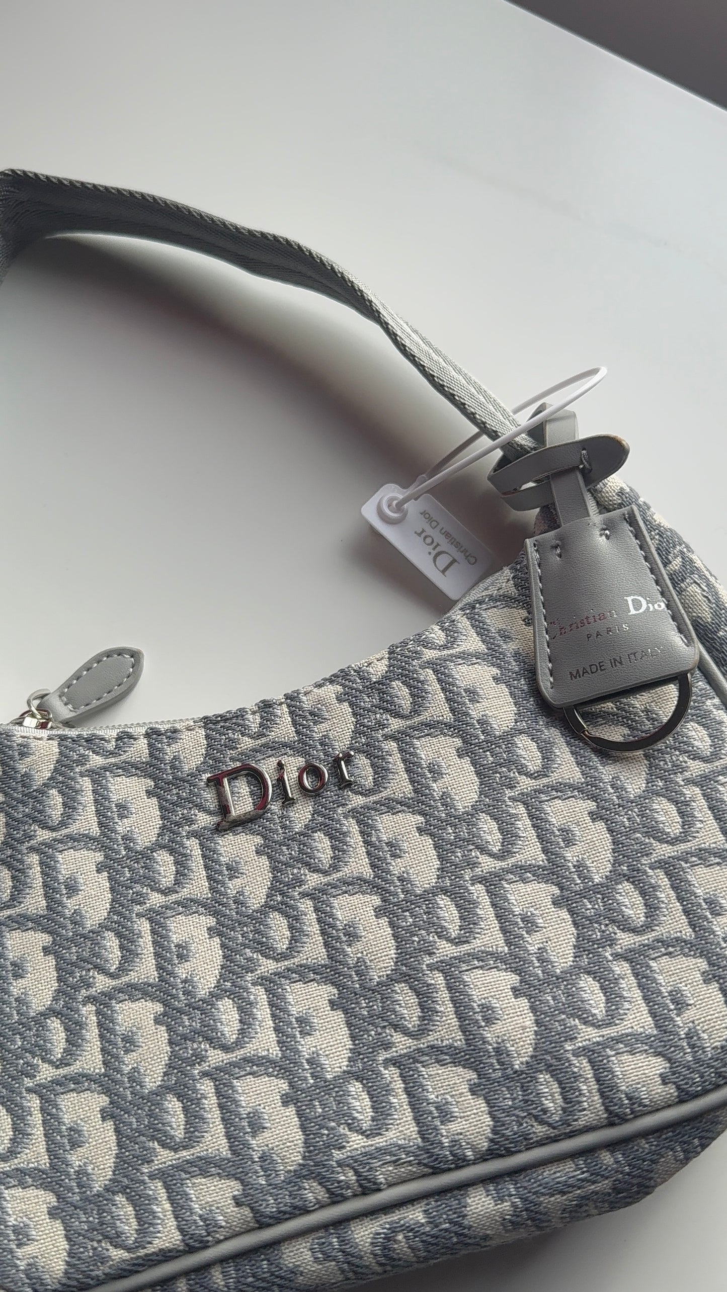 Grey lux purse