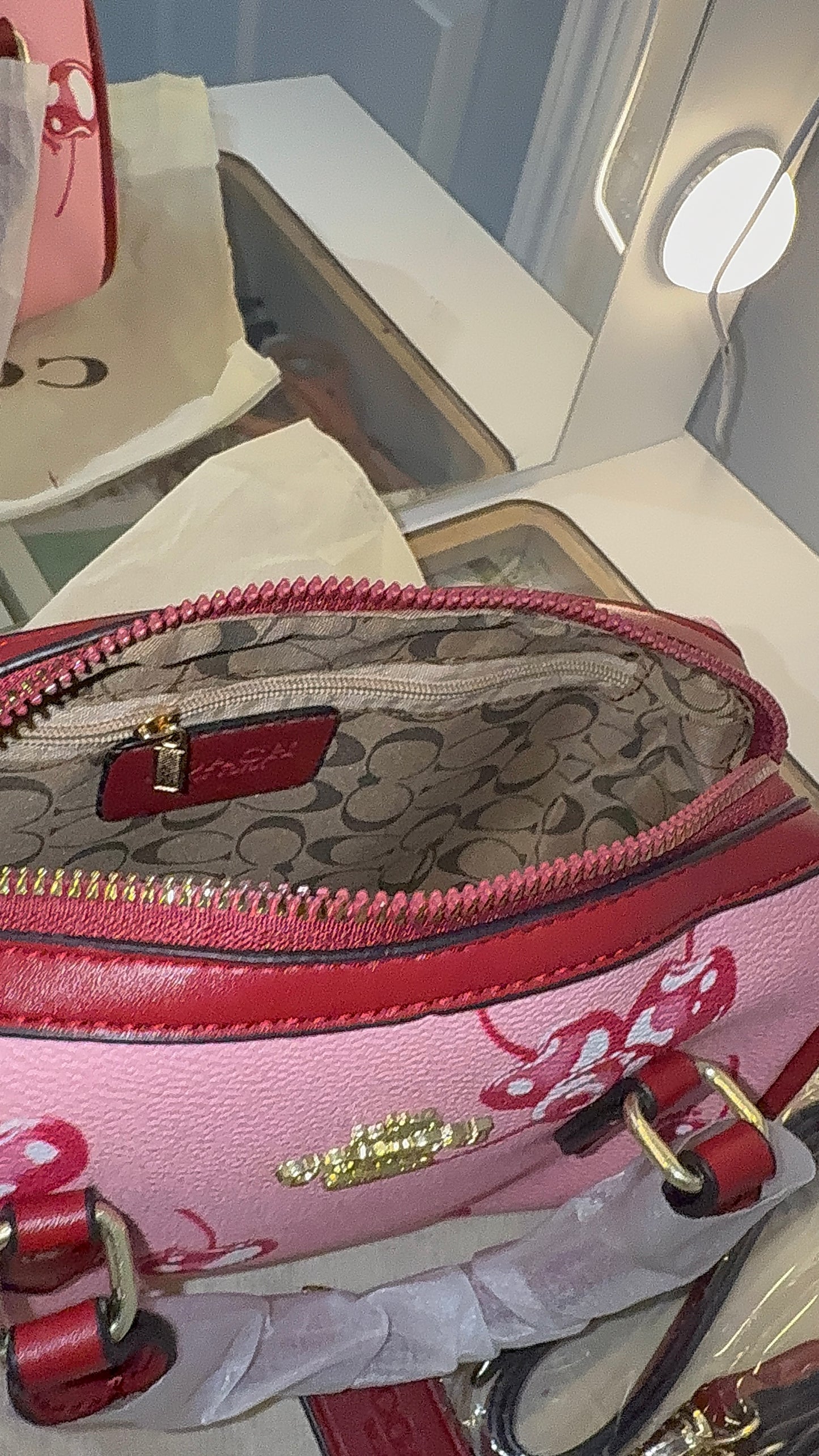 Pink cherry bag ( no box )
