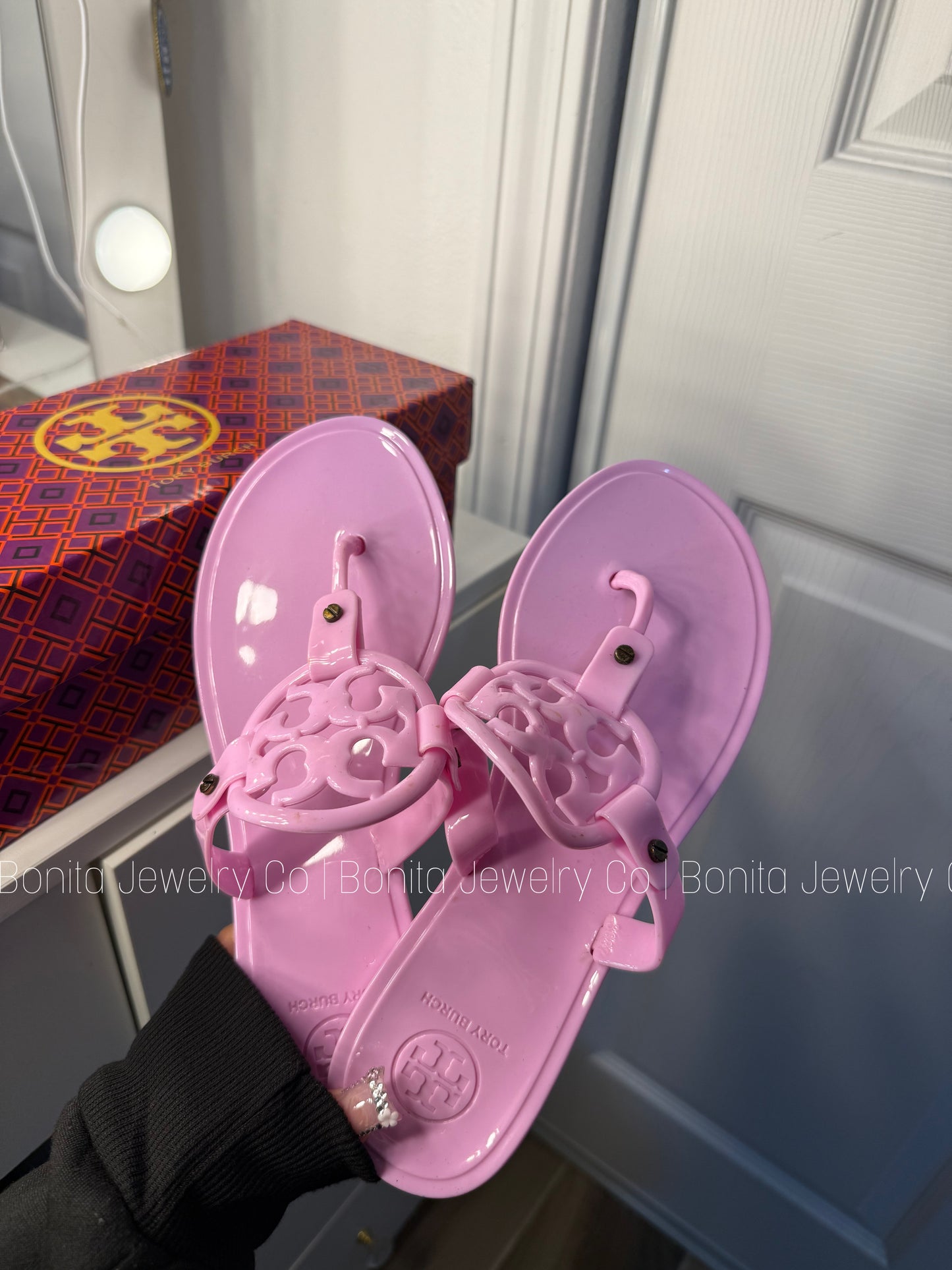 Pale pink TB slides ( no box )