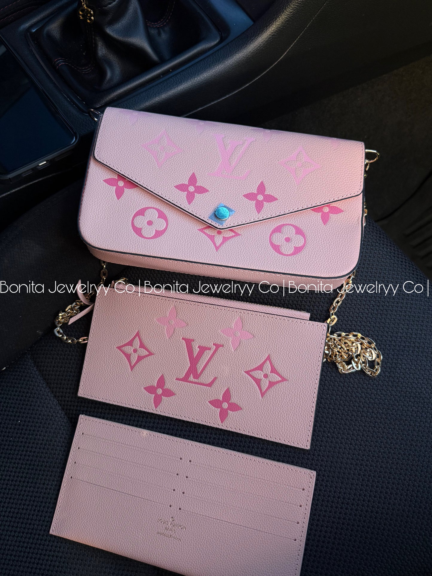 3pc cross body bag - pink color