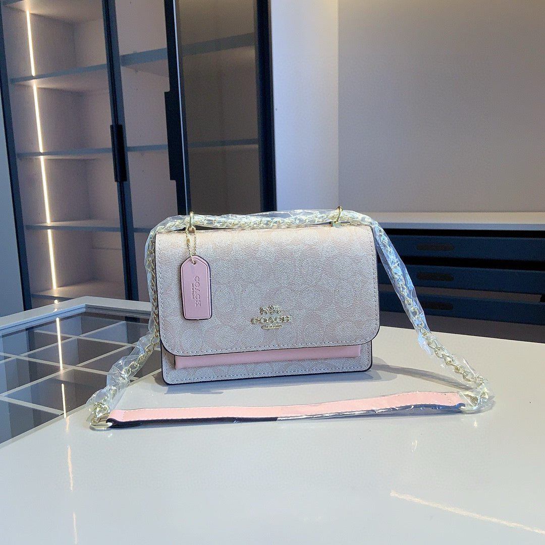Soft brown/pink cross body purse