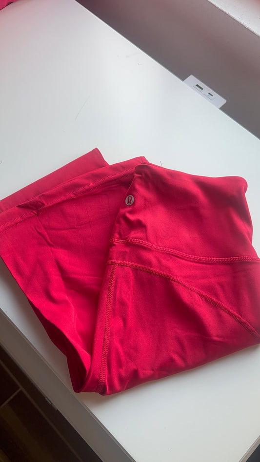 Red flared leggings size 2- ready to ship