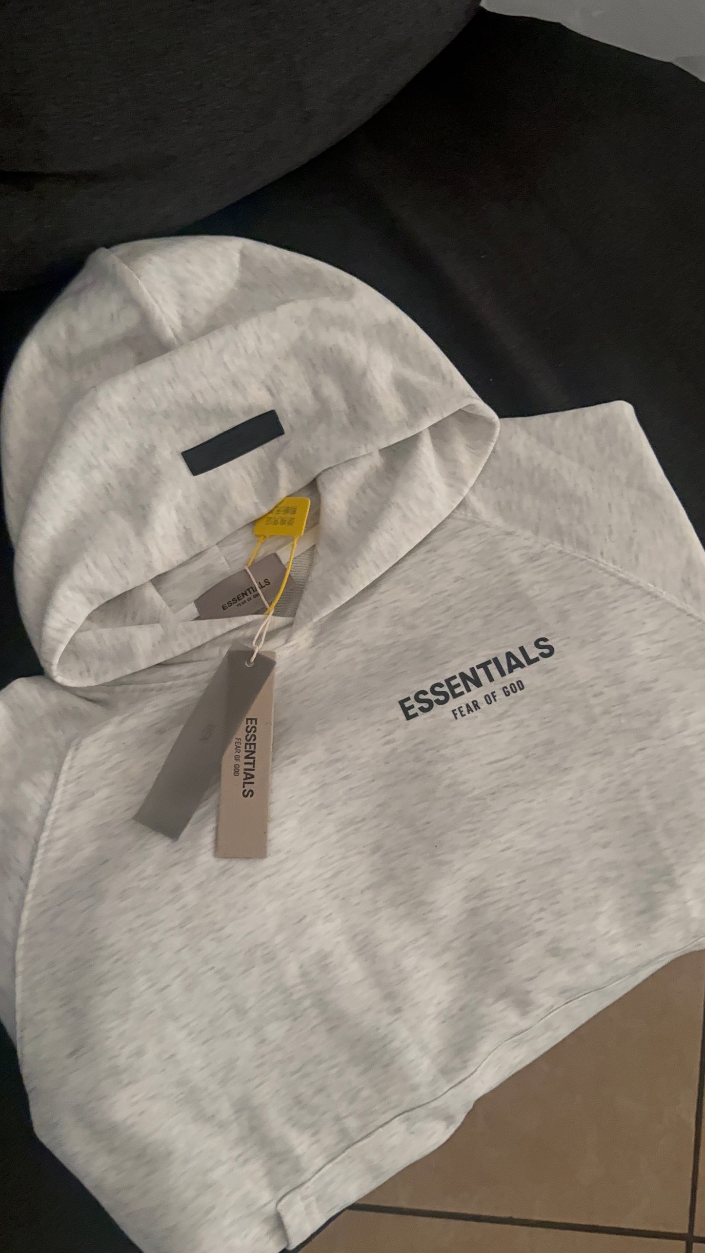 Grey Men hoodie - Essential