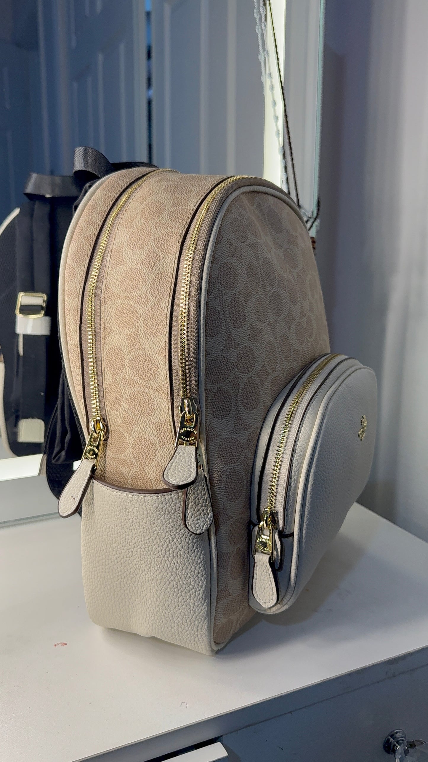 Brown backpack