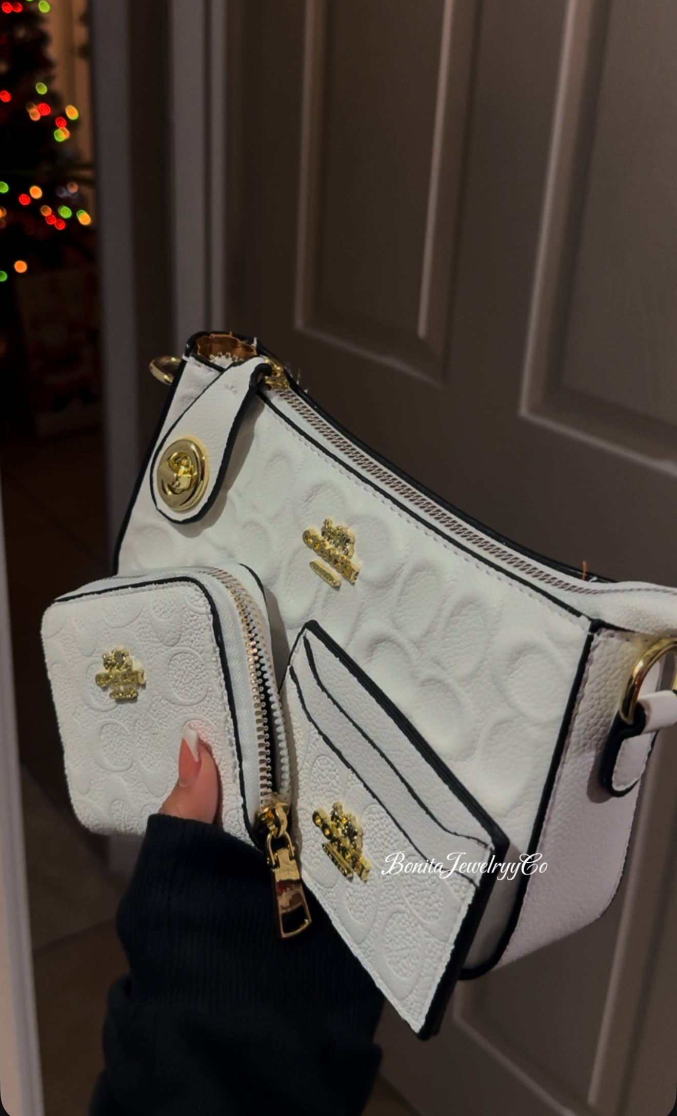 White purse set