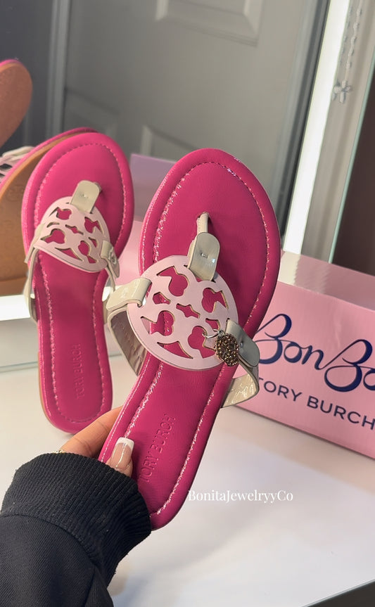 Pink Bon bon sandals - no box