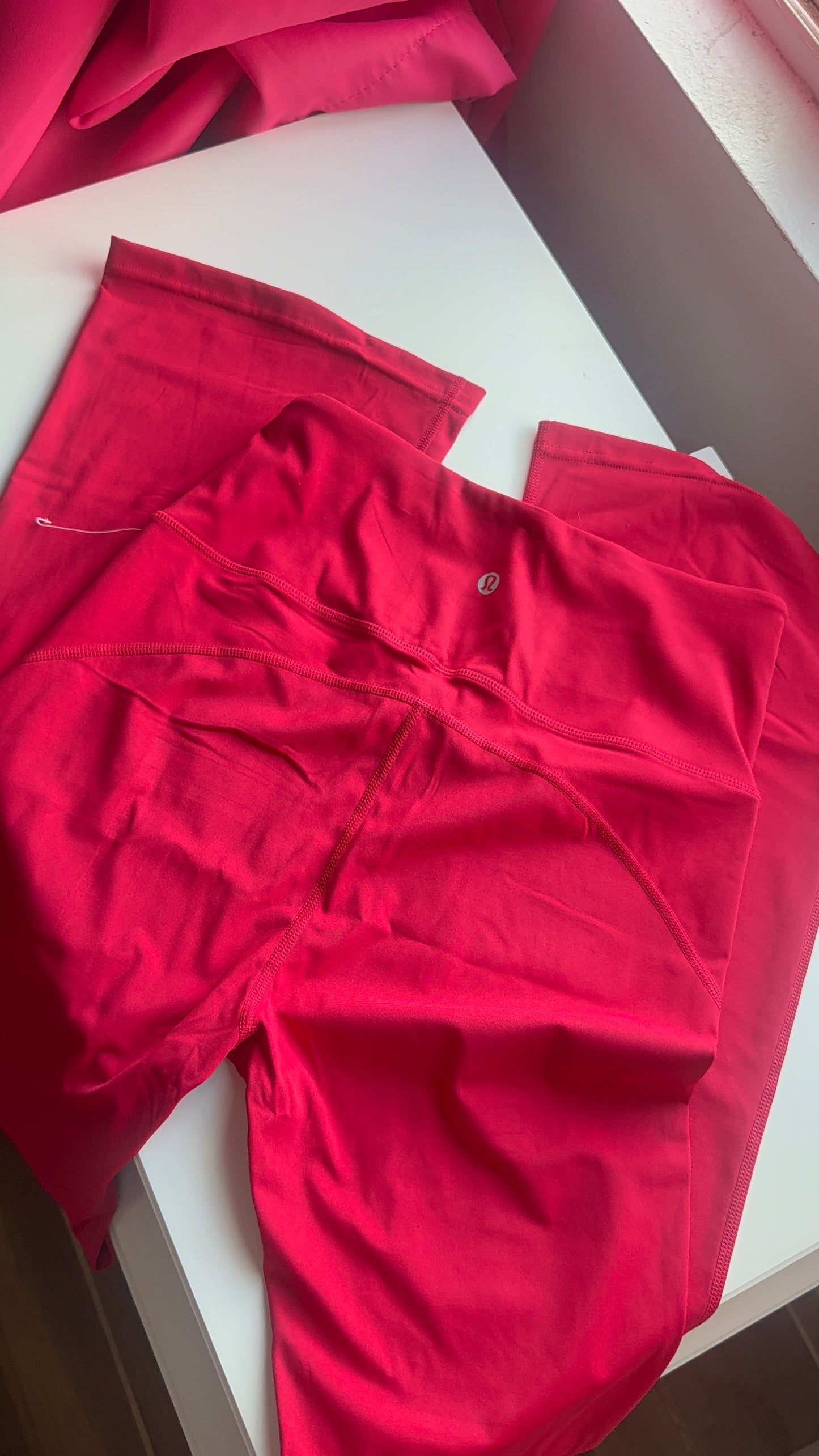 Red flared leggings size 2- ready to ship