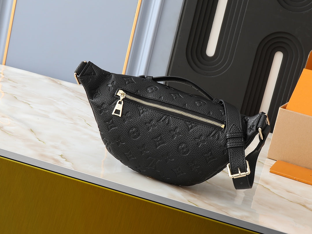 Black monogram Fanny pack