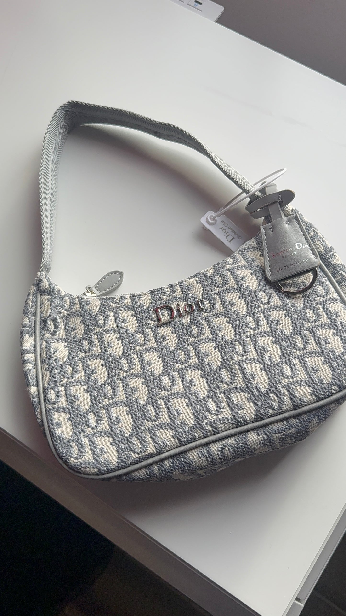 Grey lux purse