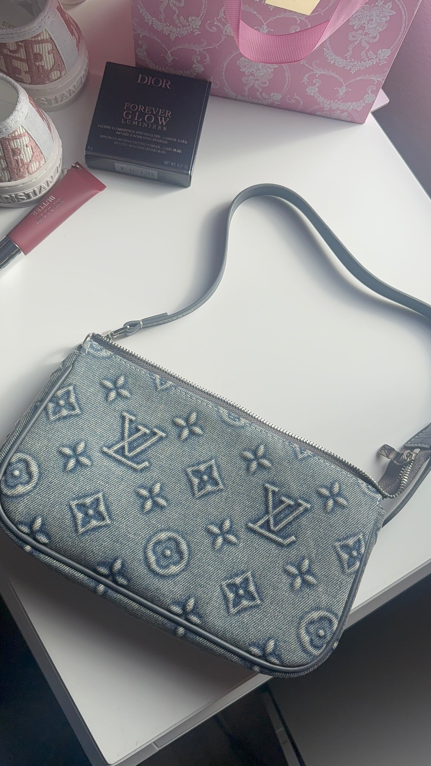 Mini Jean blue purse