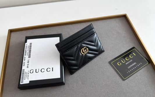 Black GG card wallet