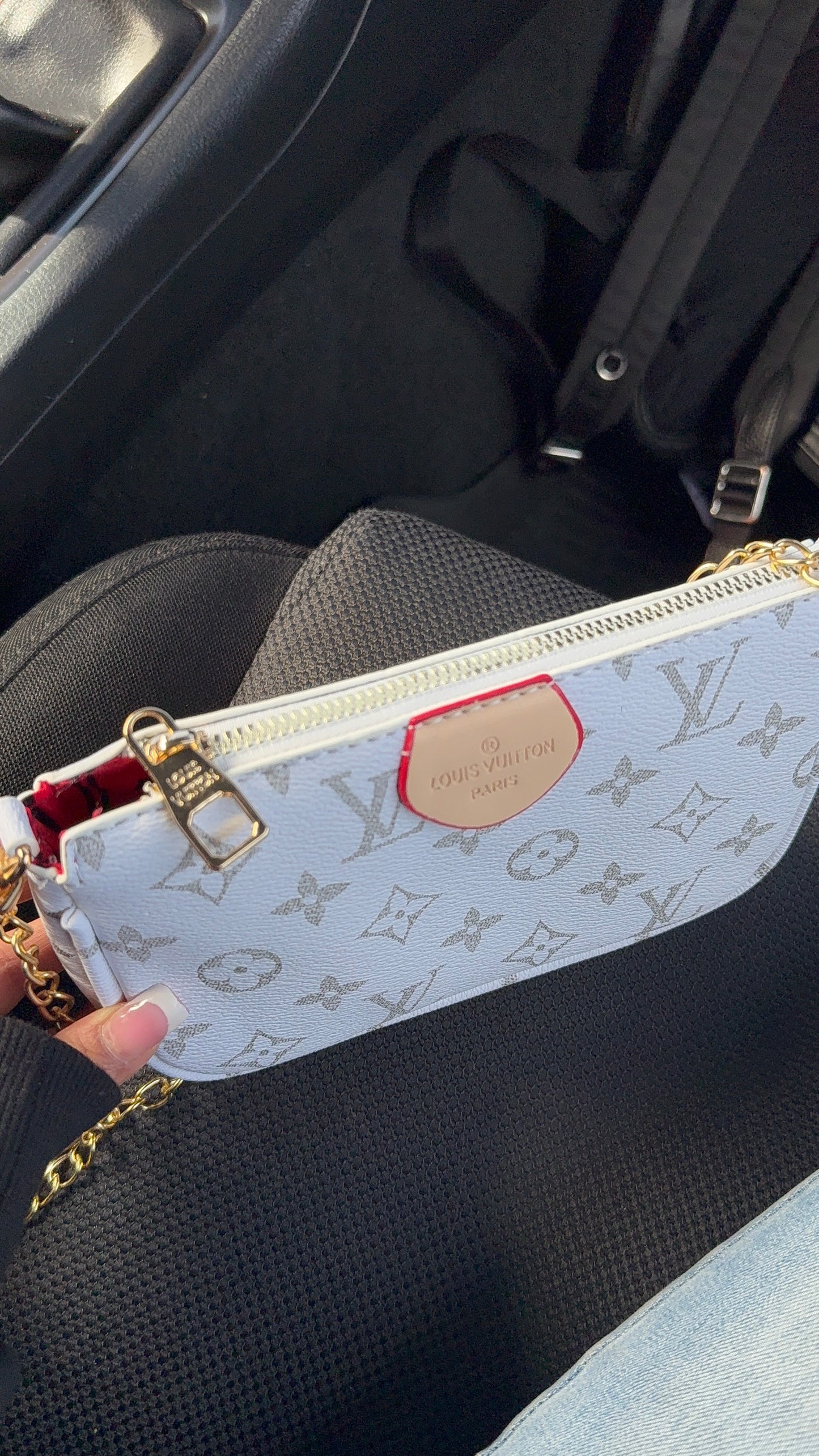 Mini white purse