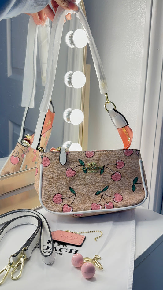 Mini Brown cherry 🍒purse