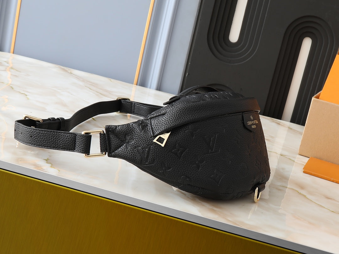 Black monogram Fanny pack