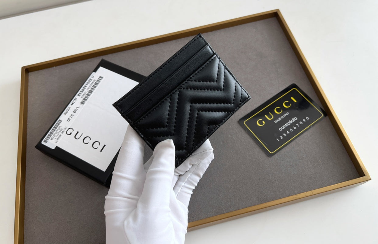 Black GG card wallet