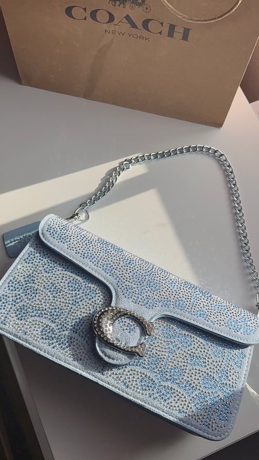 💙blue sparkly purse