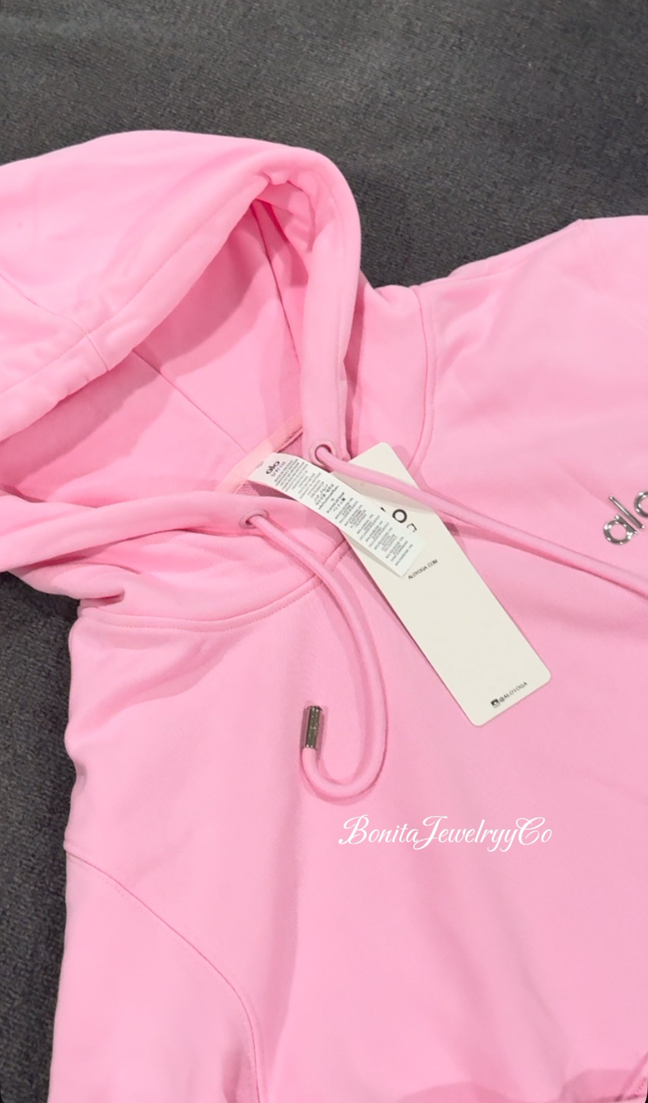 Baby pink yoga hoodie