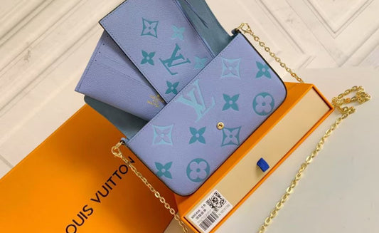 3pc cross body bag - blue color