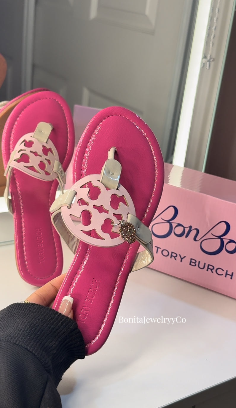 Pink Bon bon sandals - no box