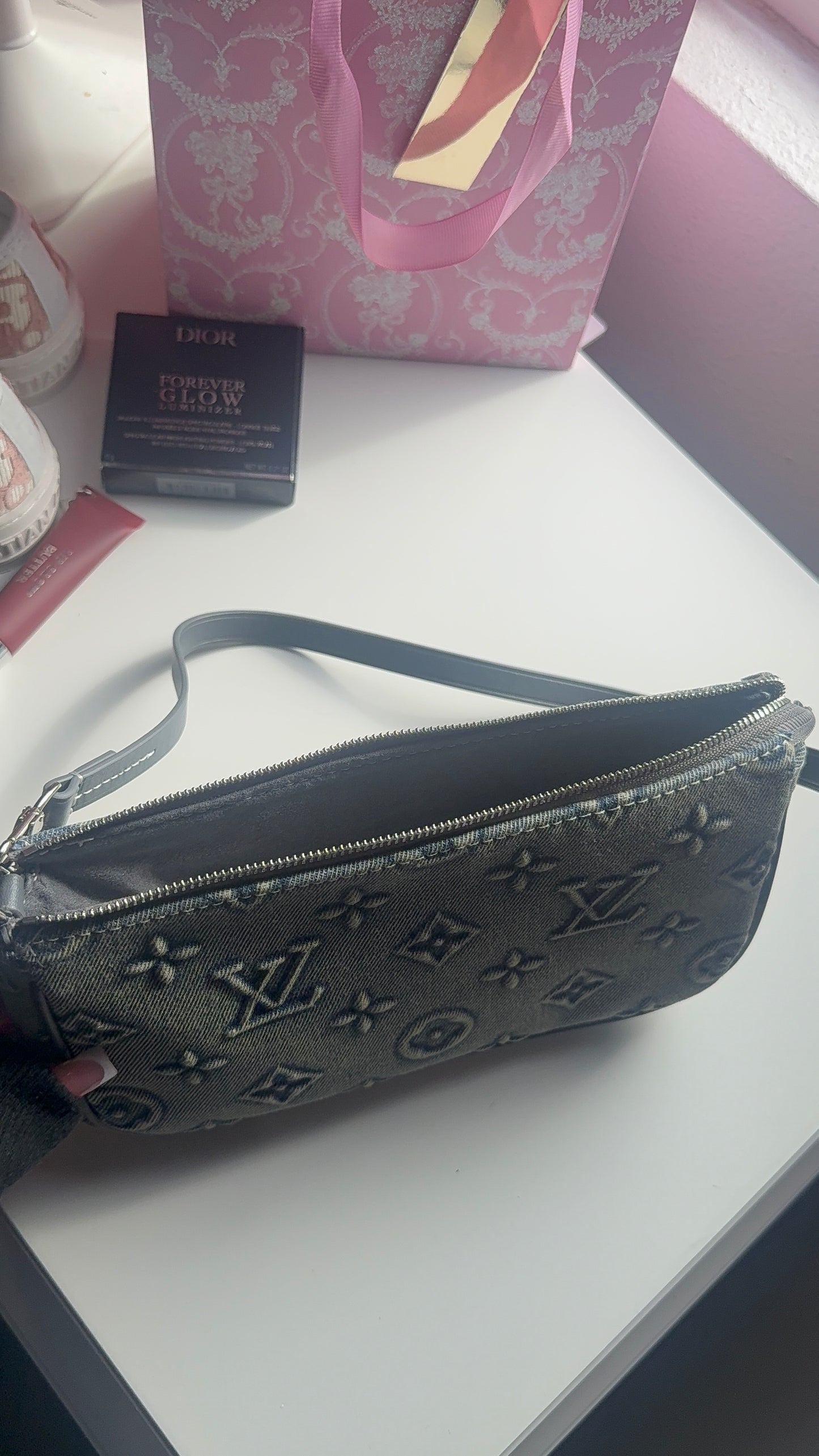 Mini Jean blue purse
