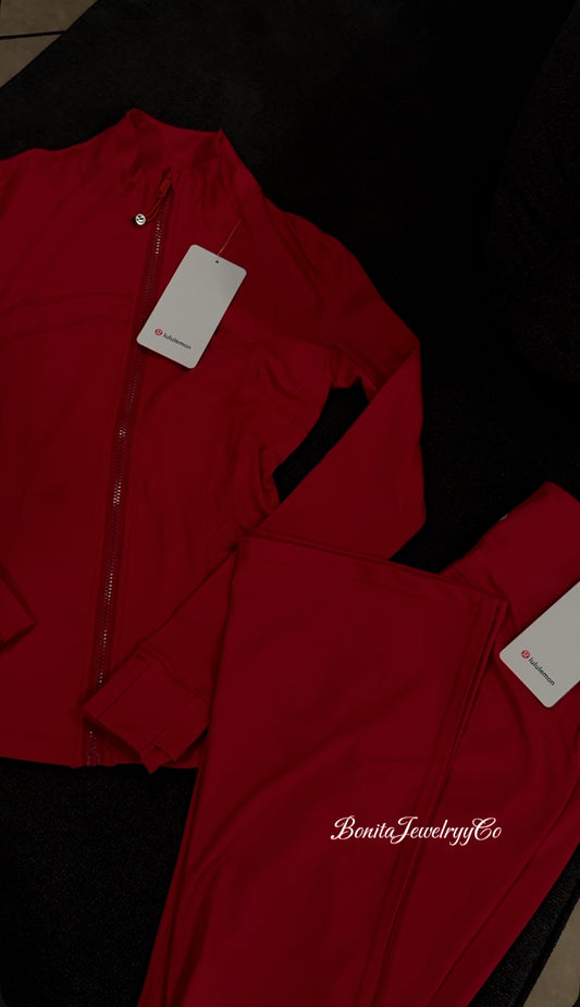 Reddish Lulu jacket with flared leggings set