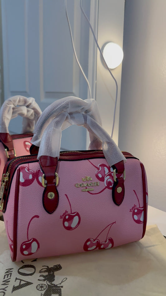 Pink cherry bag ( no box )