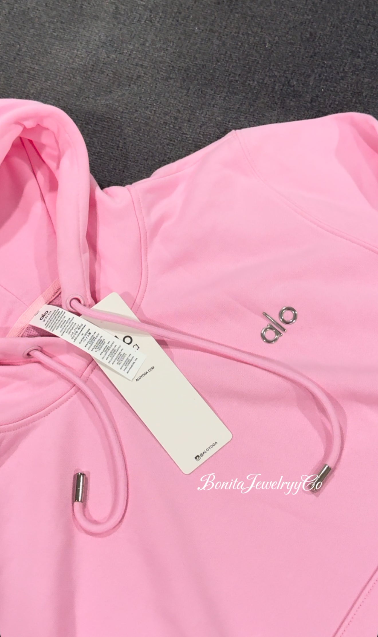 Baby pink yoga hoodie