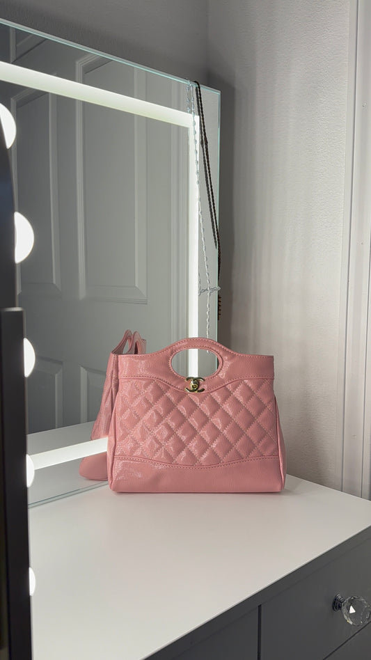 Baby pink purse