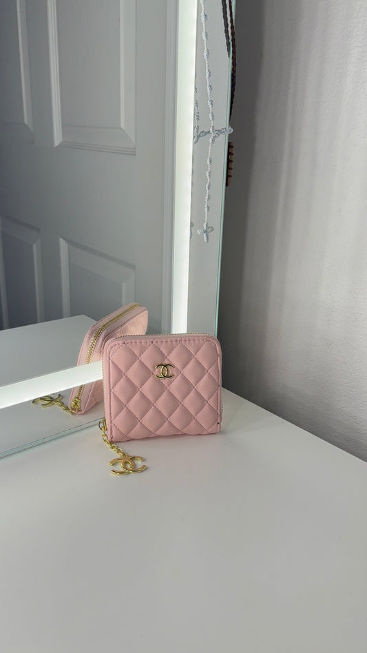 Baby pink wallet