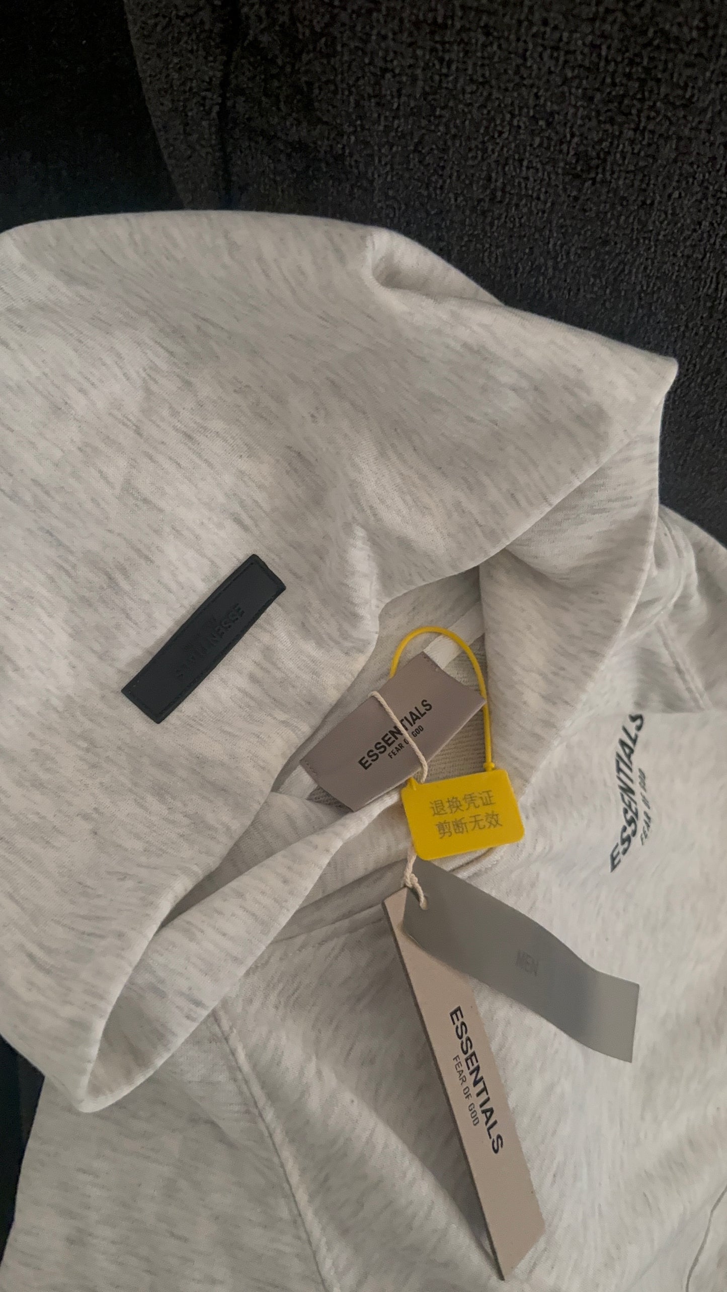 Grey Men hoodie - Essential
