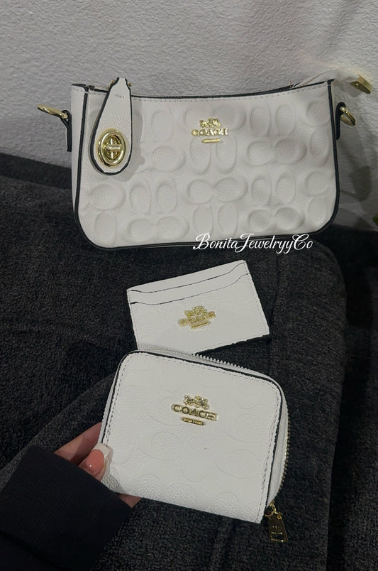 White purse set