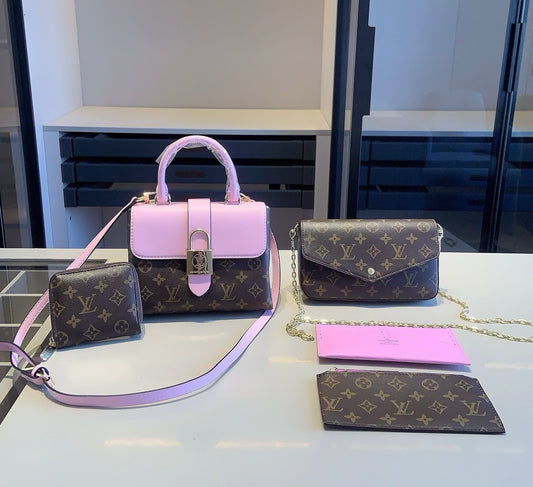 Pink purse set