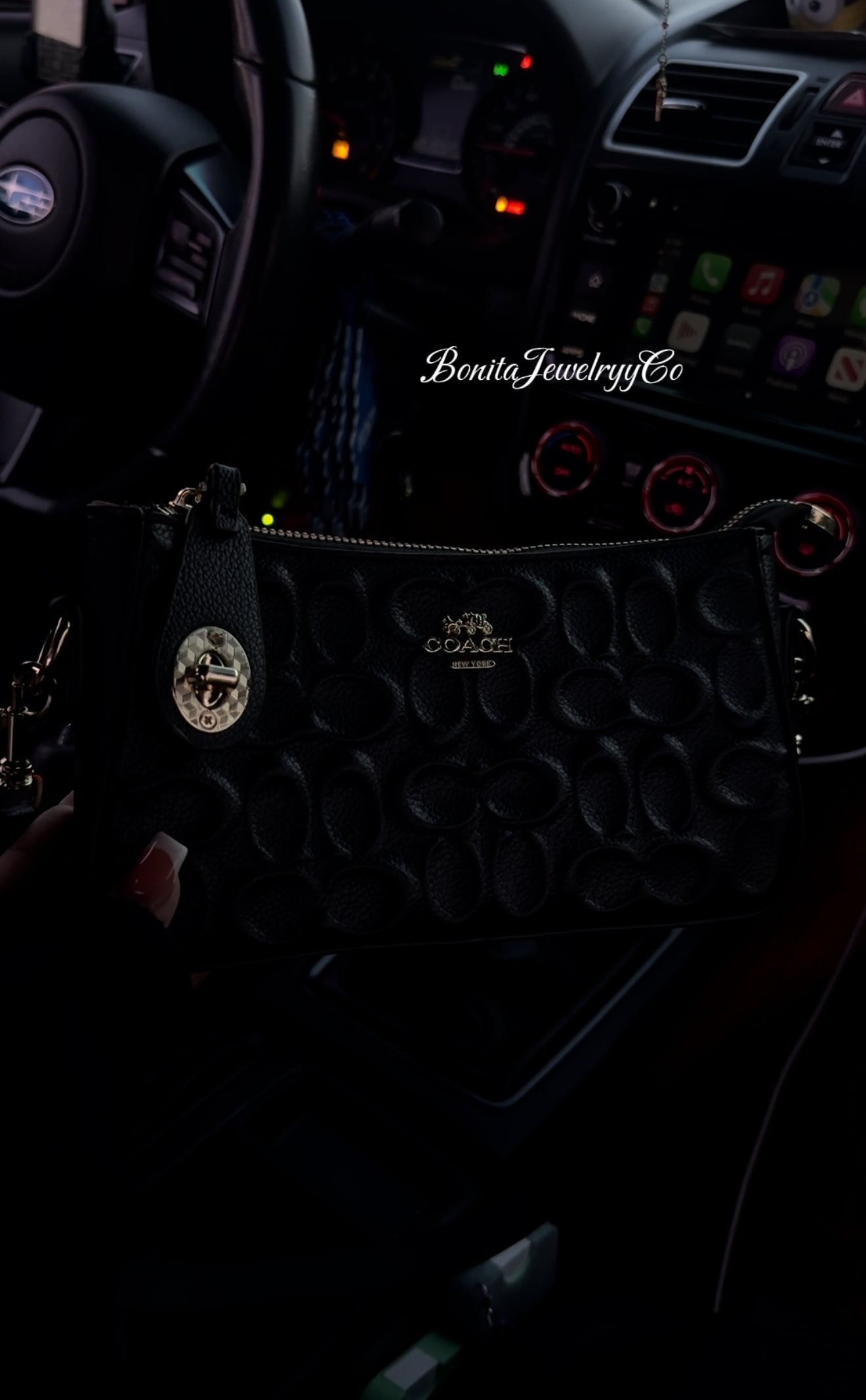 Black purse set