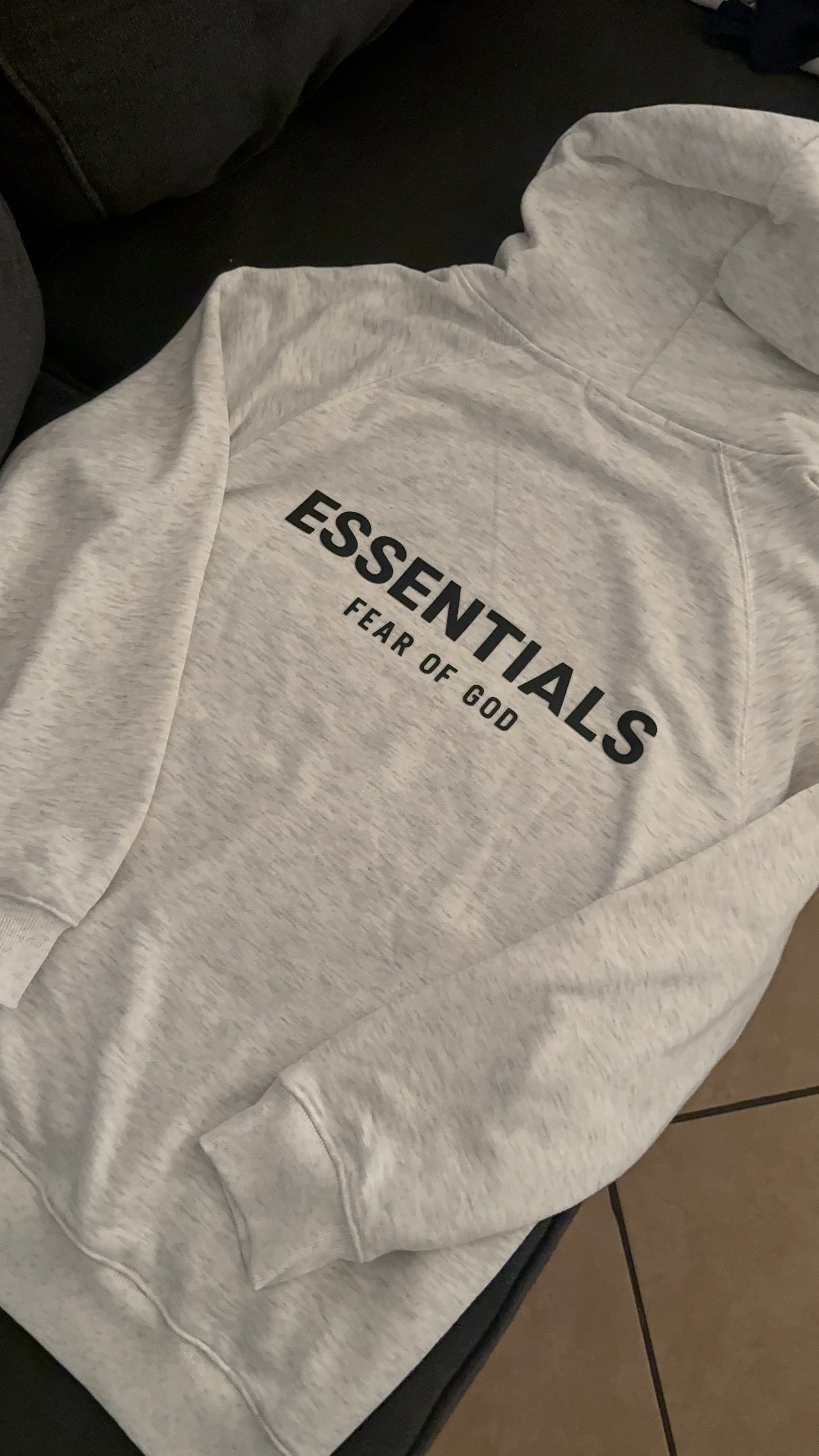 Grey Men hoodie - Essential