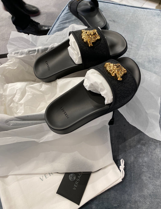 Black with Gold slides ( no box )