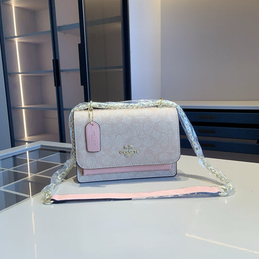 Soft brown/pink cross body purse