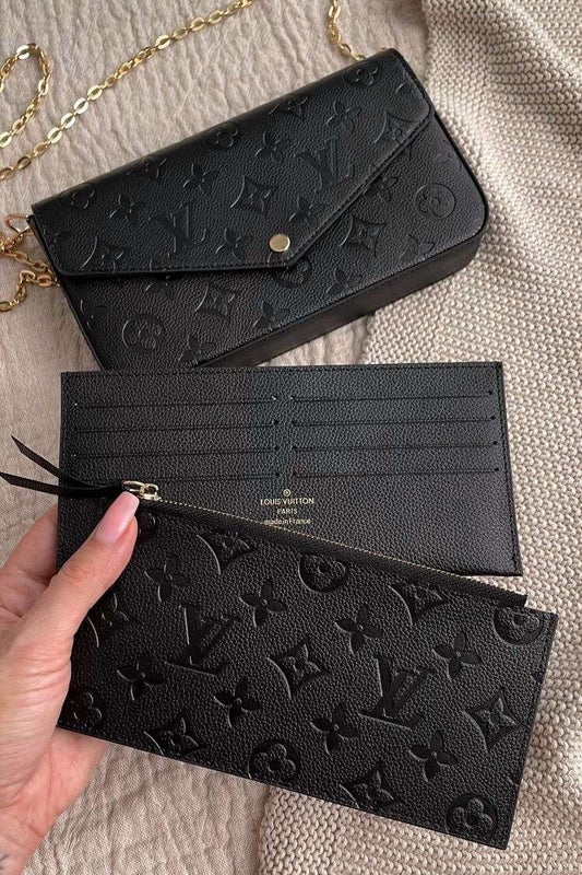 Black 3pc hand bag ( no box ,only dust bag )